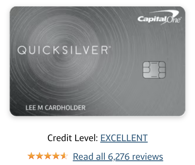 Capital One Quicksilver Cash Rewards Credit Card